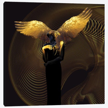 Hypno's Wings Canvas Print #DPH92} by Daphne Horev Art Print