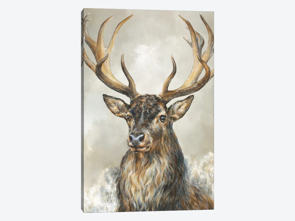 Deer Hart by Dina Perejogina 1-piece Canvas Wall Art