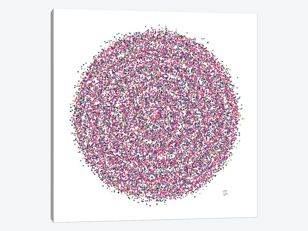 Dotted Circle X by Daphné Essiet 1-piece Art Print