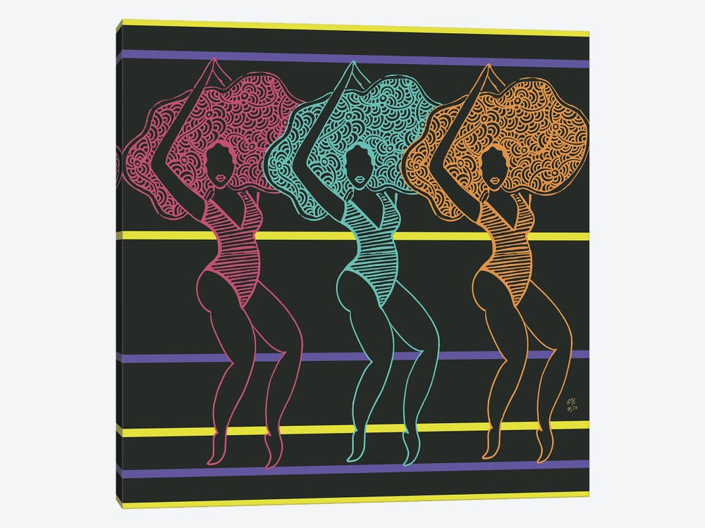 Dance Like No One's Watching by Daphné Essiet 1-piece Canvas Artwork
