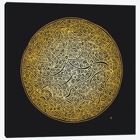 Circle Canvas Print #DPN31} by Daphné Essiet Art Print