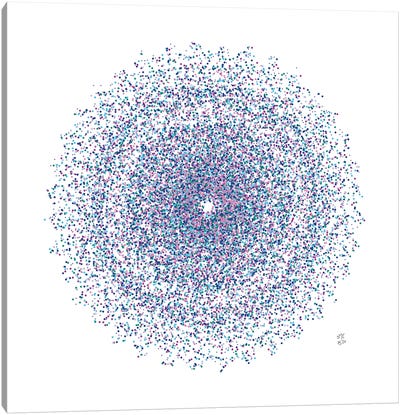Dotted Circle III Canvas Art Print - Mandala Art