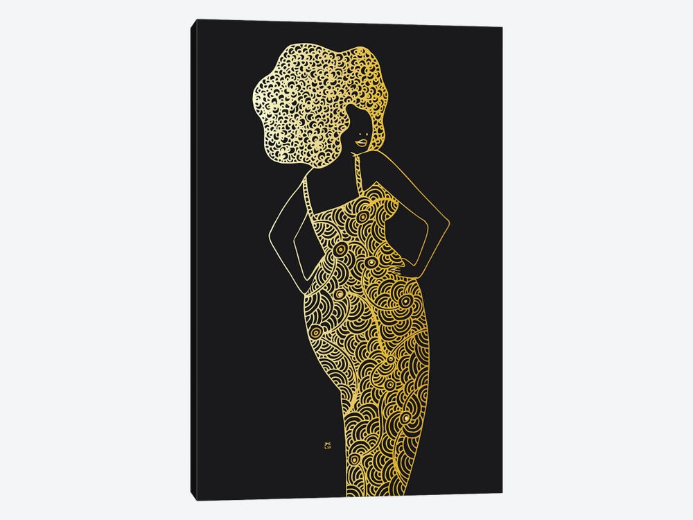 Lady Looking Back by Daphné Essiet 1-piece Canvas Print