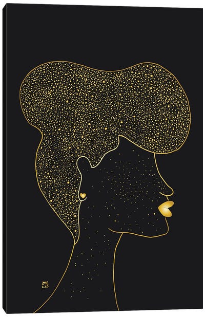 Lady With Freckles Canvas Art Print - Daphné Essiet