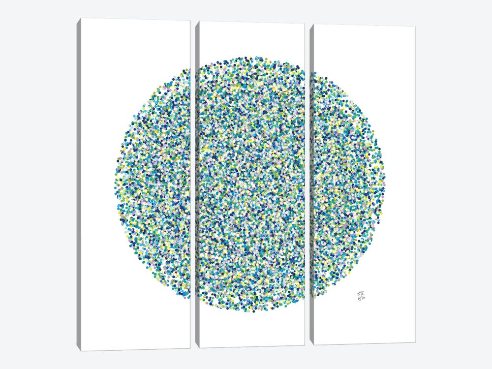 Dotted Circle IV by Daphné Essiet 3-piece Canvas Wall Art