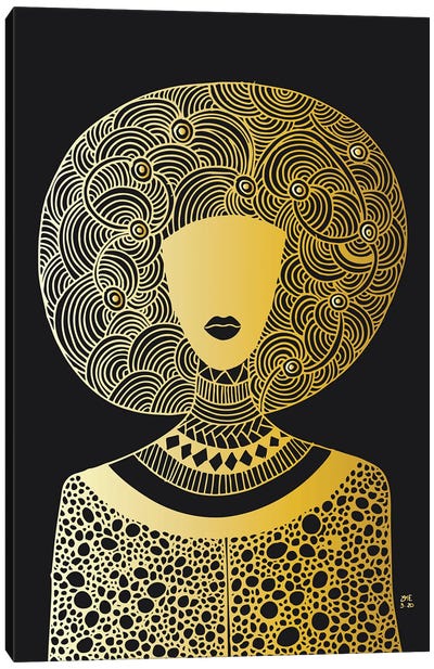 Wear Your Fro Canvas Art Print - Artists Like Klimt