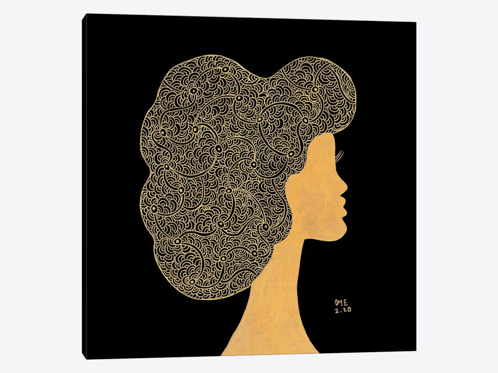Lovely Curls by Daphné Essiet 1-piece Art Print