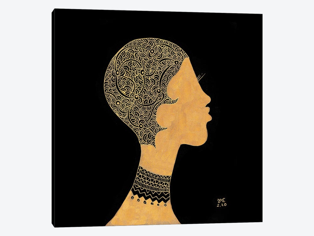 Retro Lady II by Daphné Essiet 1-piece Canvas Art