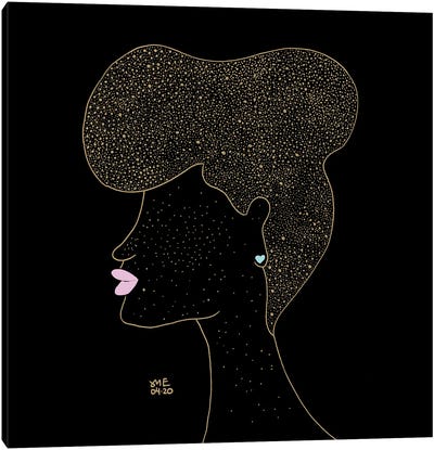 Lady With Freckles II Canvas Art Print - Daphné Essiet