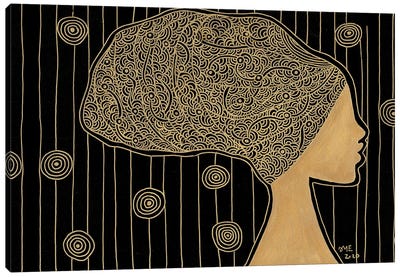 Turban Lady Canvas Art Print - Daphné Essiet