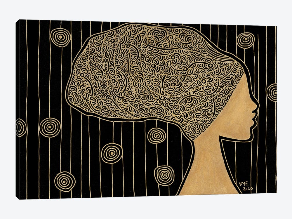 Turban Lady by Daphné Essiet 1-piece Canvas Wall Art
