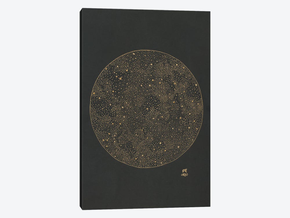 Dotted Circle Golden by Daphné Essiet 1-piece Art Print