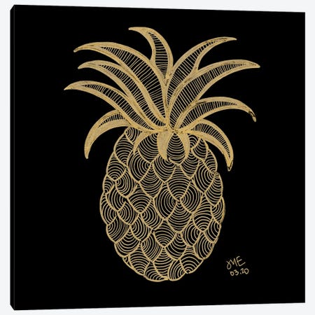 Pineapple Canvas Print #DPN75} by Daphné Essiet Canvas Wall Art
