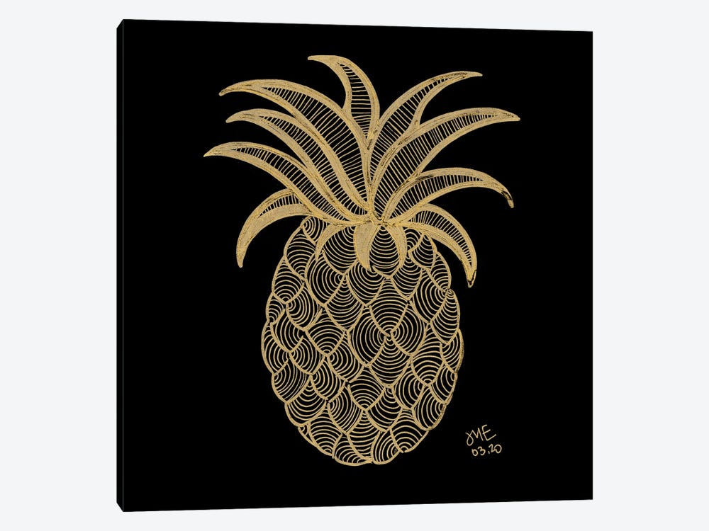 Pineapple by Daphné Essiet 1-piece Canvas Wall Art