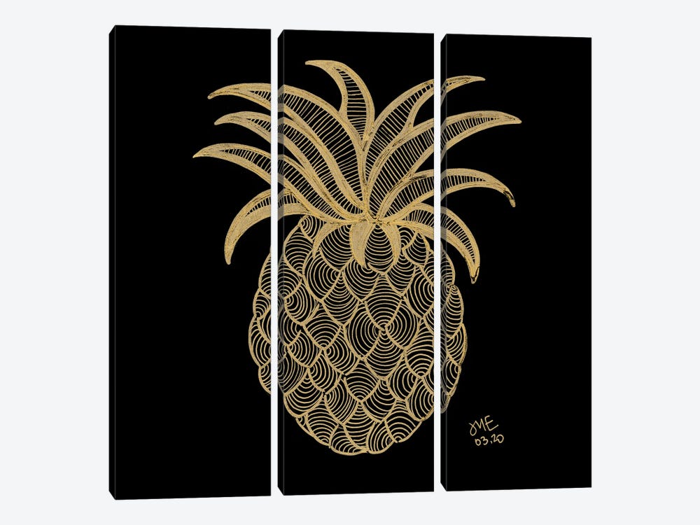Pineapple by Daphné Essiet 3-piece Canvas Artwork