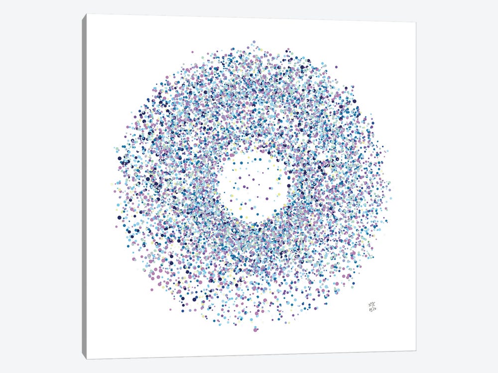 Dotted Circle VII by Daphné Essiet 1-piece Canvas Art Print