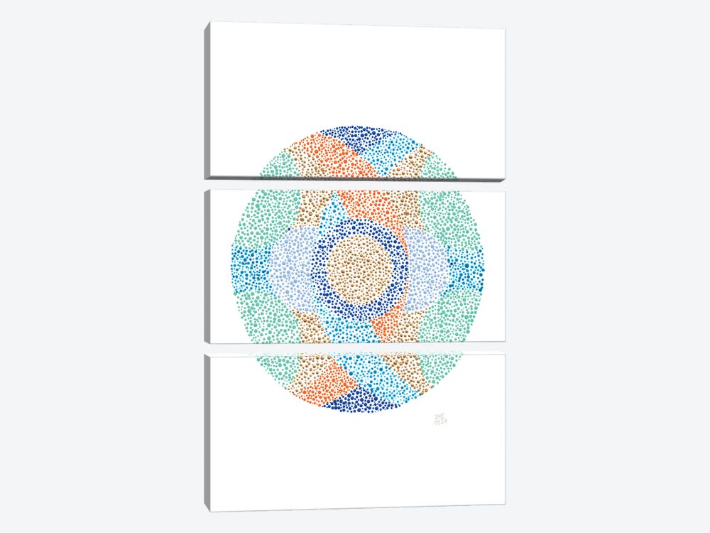 Dotted Circle XIV by Daphné Essiet 3-piece Art Print