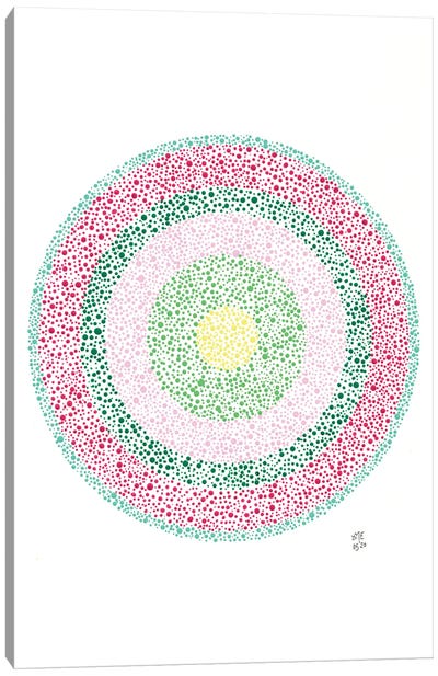 Dotted Circle V Canvas Art Print - Daphné Essiet