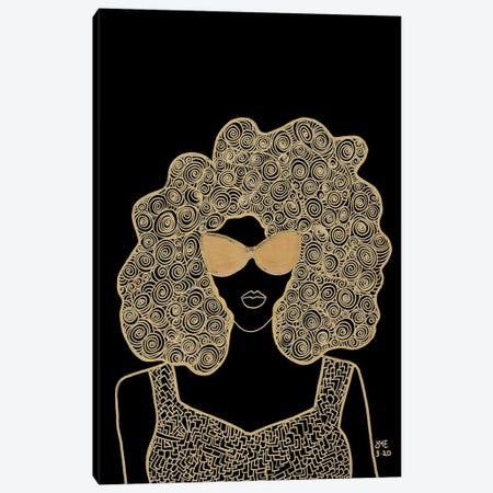 Girl With Glasses Canvas Print #DPN87} by Daphné Essiet Canvas Print
