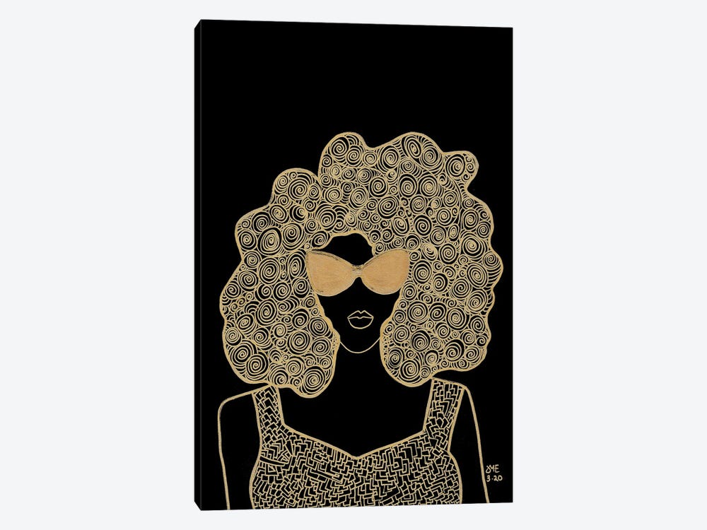 Girl With Glasses by Daphné Essiet 1-piece Canvas Print
