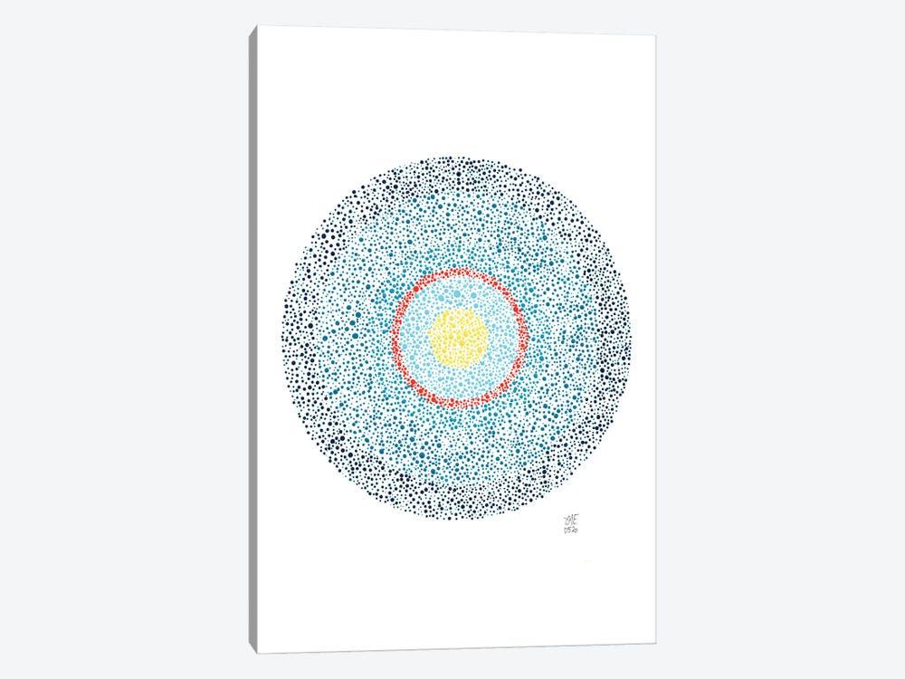 Dotted Circle I by Daphné Essiet 1-piece Canvas Art Print