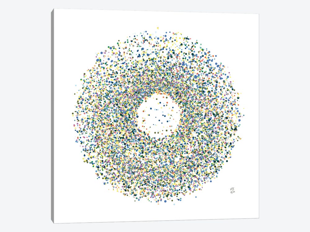 Dotted Circle VIII by Daphné Essiet 1-piece Canvas Artwork