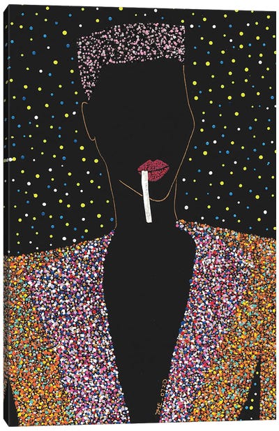 Amazing Grace - Grace Jones Portrait Canvas Art Print - Daphné Essiet
