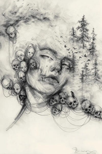 Somewhere by Doriana Popa art print