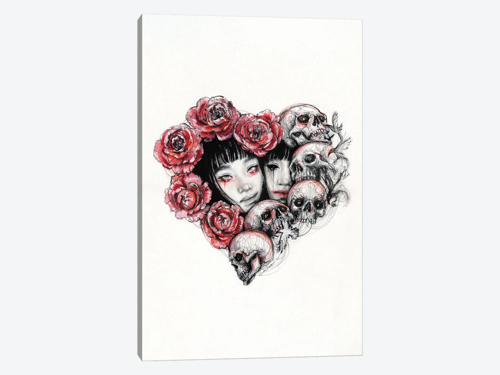 Dark Valentine by Doriana Popa 1-piece Art Print