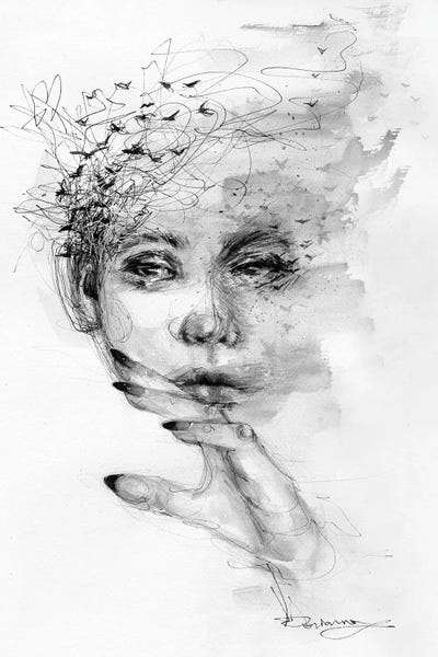 Black & White Drawings & Illustrations: Scurry by Doriana Popa