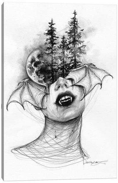 Bat Canvas Art Print - Pop Surrealism & Lowbrow Art