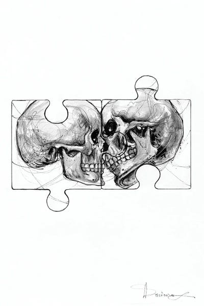 Black & White Drawings & Illustrations: Match by Doriana Popa