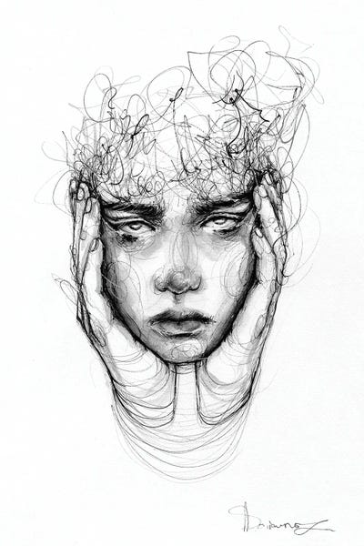 Black & White Drawings & Illustrations: Crabby by Doriana Popa