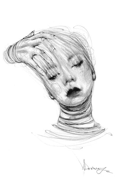 Black & White Drawings & Illustrations: Forget by Doriana Popa