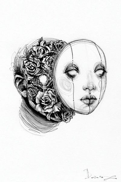 Black & White Drawings & Illustrations: One Of A Kind by Doriana Popa