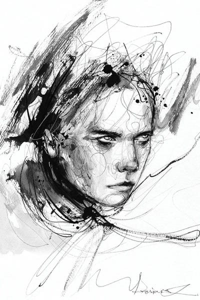 Black & White Drawings & Illustrations: Salty by Doriana Popa