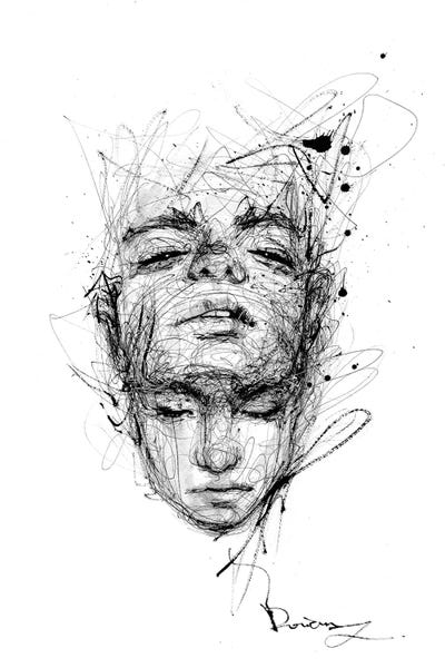 Black & White Drawings & Illustrations: Ego by Doriana Popa