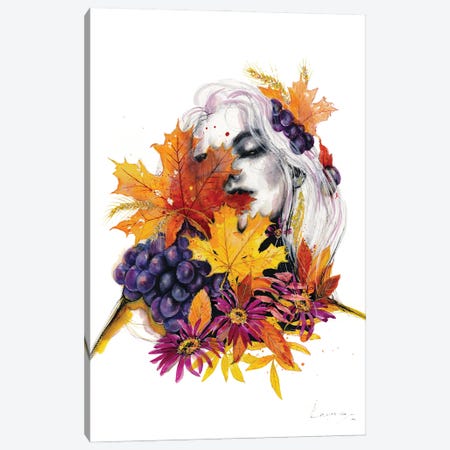 Autumn Woman Canvas Print #DPP175} by Doriana Popa Canvas Print