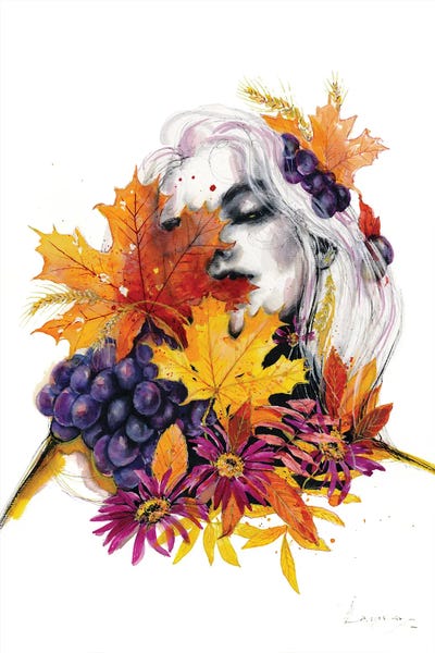 Gifts Inspired by Red: Autumn Woman by Doriana Popa