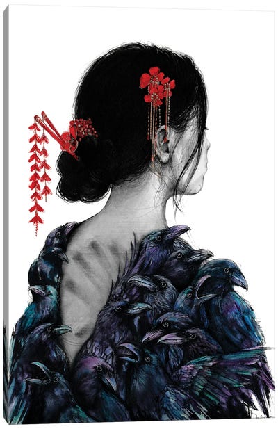 Shell Canvas Art Print - Geisha