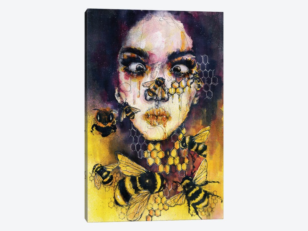 Bee Weird by Doriana Popa 1-piece Canvas Art