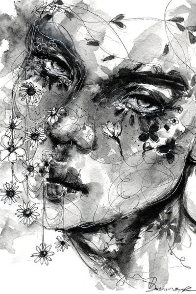 Black & White Drawings & Illustrations: Breakable by Doriana Popa