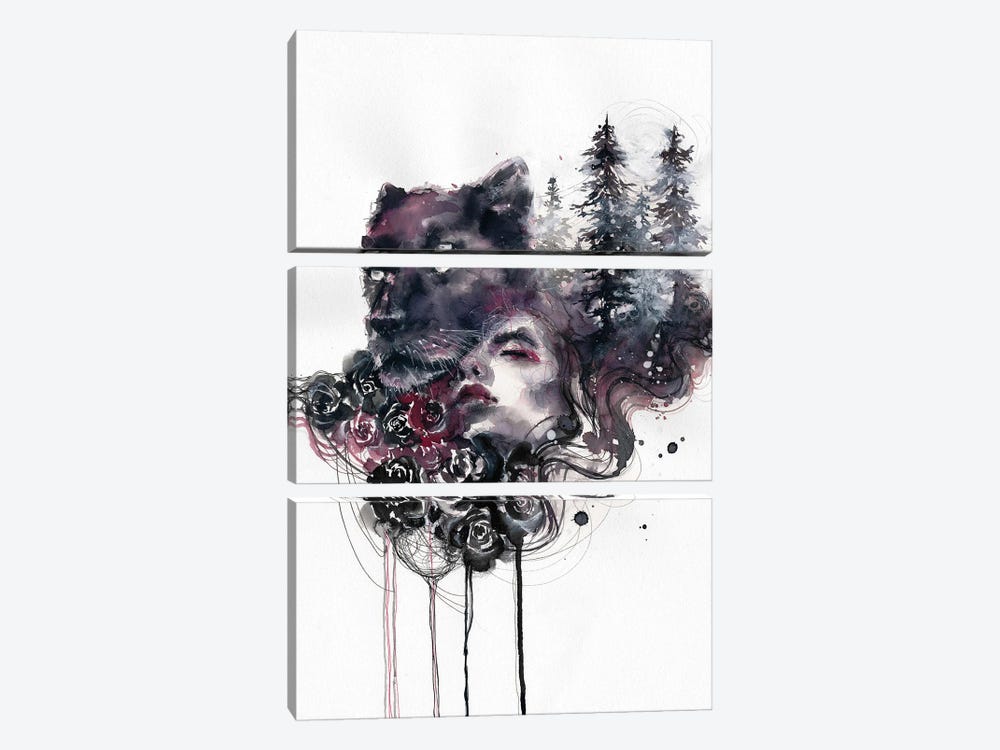 Connected-Nature by Doriana Popa 3-piece Art Print