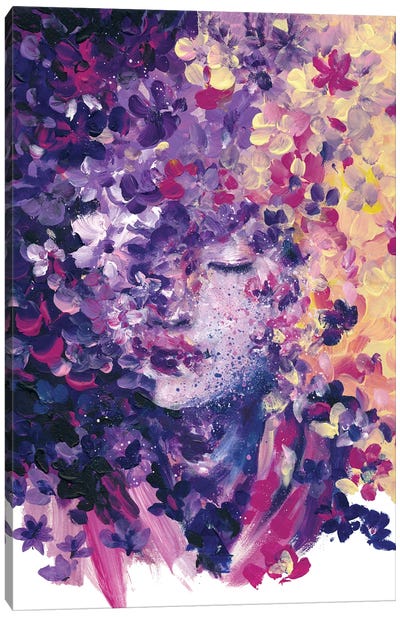 Drowning in Flowers Canvas Art Print - Doriana Popa