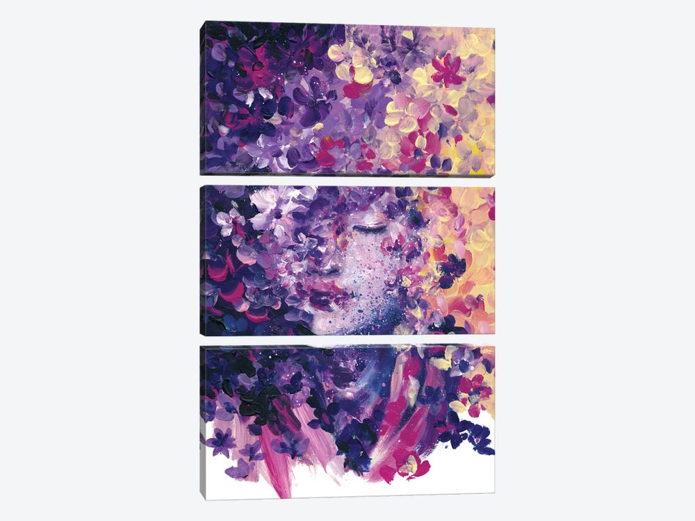 Drowning in Flowers by Doriana Popa 3-piece Canvas Wall Art