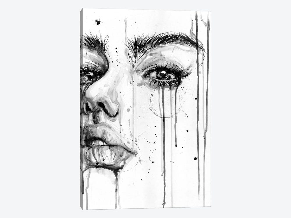 Girl and Rain by Doriana Popa 1-piece Canvas Wall Art