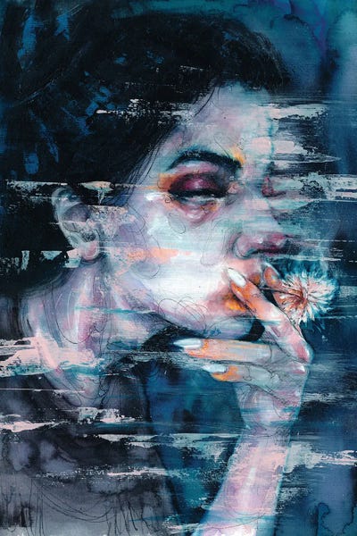 Daisies: Glitch by Doriana Popa