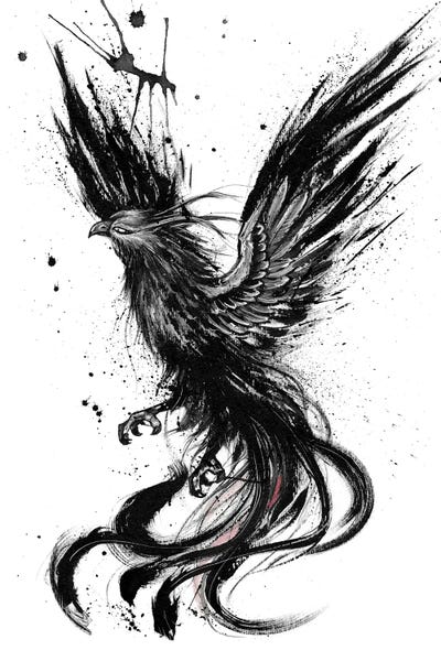 Pop Surrealism & Lowbrow: Phoenix by Doriana Popa