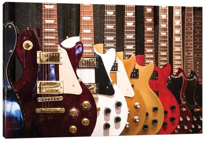 Electric Guitars Canvas Art Print - Music Collection