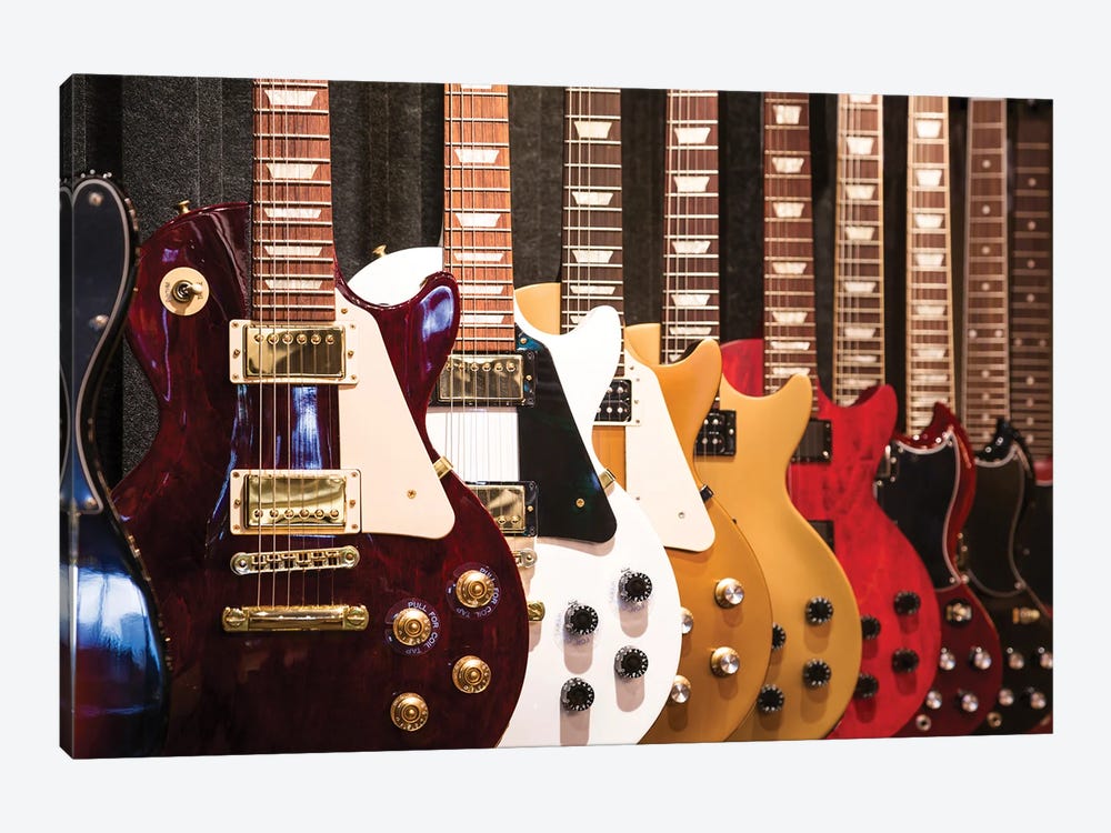 Electric Guitars by lteck 1-piece Canvas Art